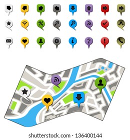 city map with labels