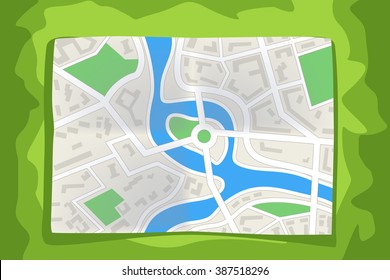 city map lying