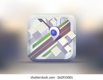 City Map Marker Vector Icon Stock Vector Royalty Free