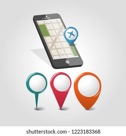 City map navigation on smartphone