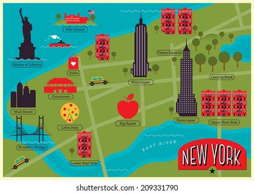 City Map of New York City, United States svg
