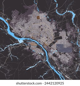 City map of Niamey Niger