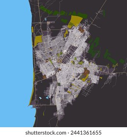 City map of Nouakchott, Mauritania