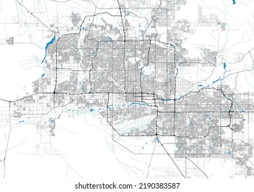 City map Phoenix, , Arizona, United States
