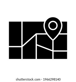 Ciudad, mapa, imagen vectorial de icono de pin. También se puede utilizar para la navegación. Idóneo para aplicaciones web, aplicaciones móviles y medios impresos.