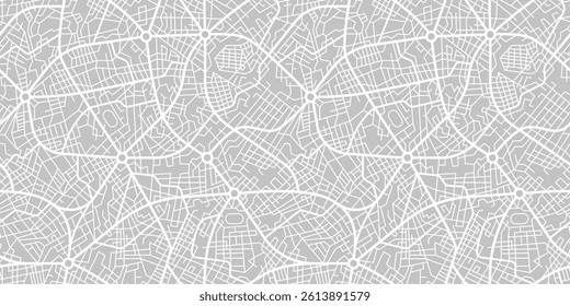 City map plan pattern with road and streets of urban abstract background, seamless vector. City map pattern with town road and street lines of metropolis cartography grid for cartography background
