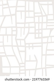 City map, road plan, abstract illustration.