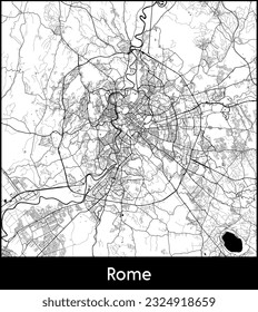 Mapa de la ciudad Roma Italia Europa