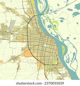 Mapa la ciudad Rosario