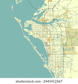 Stadtplan von Sarasota Florida USA