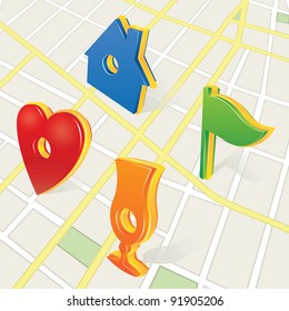 City map signs