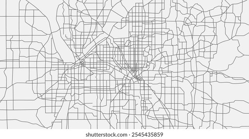 City map. Town streets. Downtown gps navigation plan. Abstract transportation scheme. Drawing scheme town, white line road on gray background. Urban pattern texture. Vector