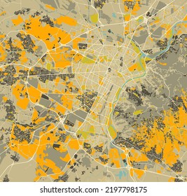 City Map Of Turin, Italy