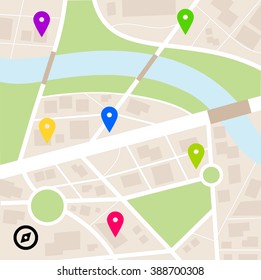City map vector 