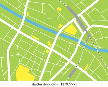 city map, Vector illustration