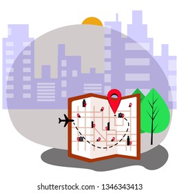 City Map vector illustration