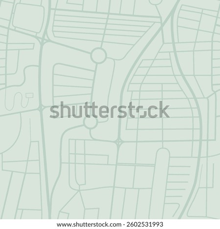 City map vector illustration. City map background. Urban road network vector seamless pattern green grey.