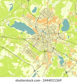 City map of Yekaterinburg Russia