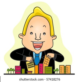 City Mayor / Real Estate Businessman - Vector