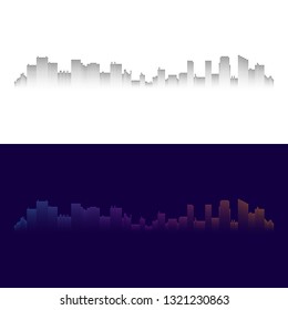 City Modern Abstract Halftone Dots Background