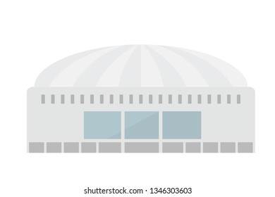 city modern building flat design illustration.-vector