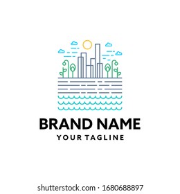 Stadtmonoline-Logo-Design-Vorlage