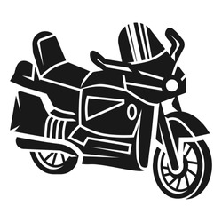 City Moto Bike Icon. Simple Illustration Of City Moto Bike Vector Icon For Web Design Isolated On White Background