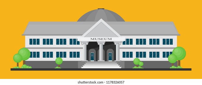 City Museum. Flat vector.