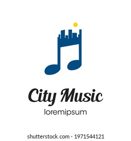 City Music logo, icon, or symbol template design