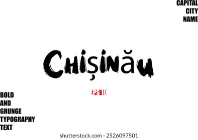 Nombre De La Ciudad Moderno Negrita Rugoso Grunge Texto Tipografía