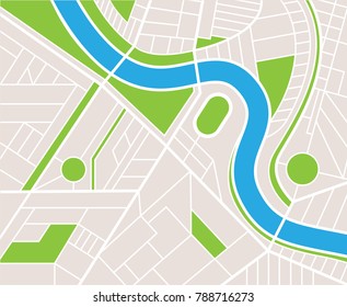 City Navigation Map Pins Stock Vector (Royalty Free) 788716273 ...