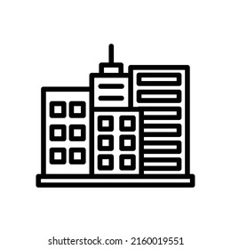 city new icon simple vector