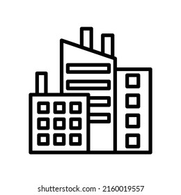 icono de ciudad nuevo simple vector