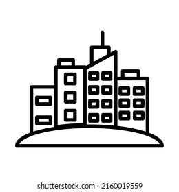 city new icon simple vector