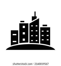 city new icon simple vector