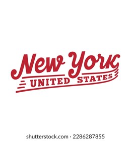 The city of New York lettering design. New York City typography design. Vector and illustration.