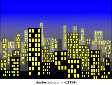 city in the night