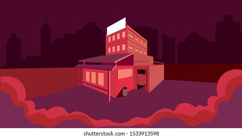 city night life pub landscape