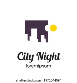 City Night logo, icon, or symbol template design
