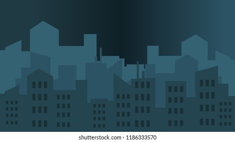 City night skyline.Vector illustrations