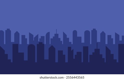 city ​​background at night vector design