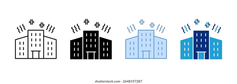 City Noise Icon Set Multiple Style Collection