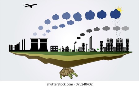 City on a turtle