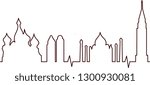 City outline vector