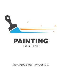 Logotipo de pintura de la ciudad, pintura de la casa, servicios de pintura, logotipo de pintura