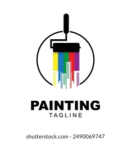 City Paint Logo, house paint, painting services, painting logo