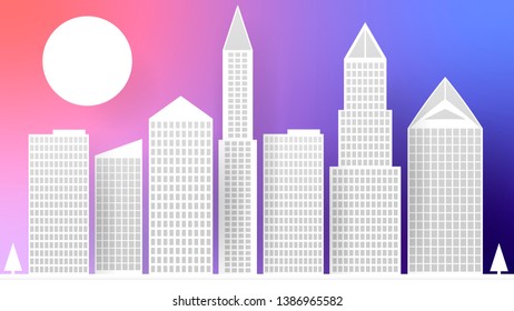 City paper abstract multi-colored background for your needs . Vector illustration