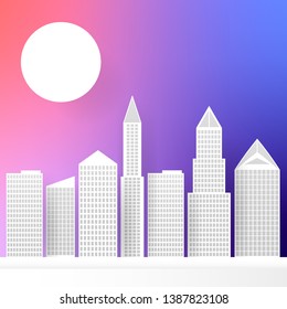 City paper abstract multi-colored background for your needs . Vector illustration