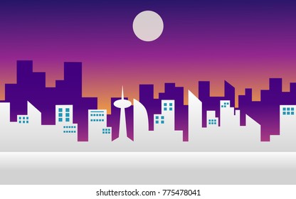city paper style vector