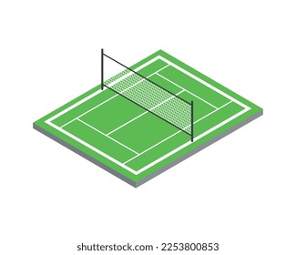 Composición isométrica de la infraestructura de los parques urbanos con elementos de paisaje aislados en ilustración vectorial de fondo en blanco